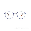 Neueste Retro Oval Vollrandmetall Rezept Augenbrillen Frames für Damen und Männer